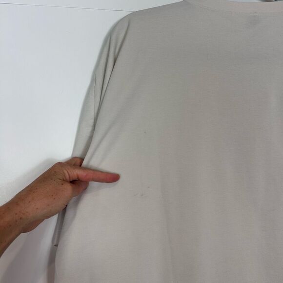 Lululemon T-Shirt Mens 2XL cream Short Sleeve Crew Neck shirt Athletic Gym xxl - Picture 13 of 13